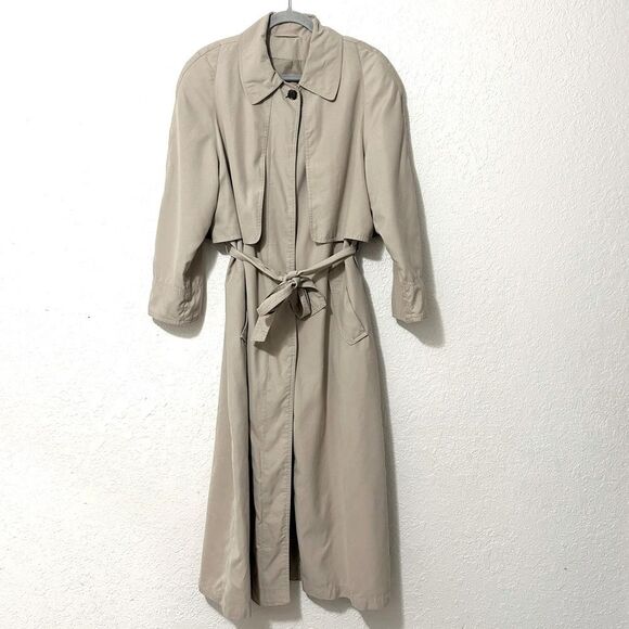 J Gallery beige trench coat size 10 - Picture 3 of 16